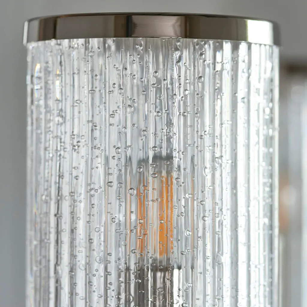 Henbury 5 Light Ribbed Glass Pendant