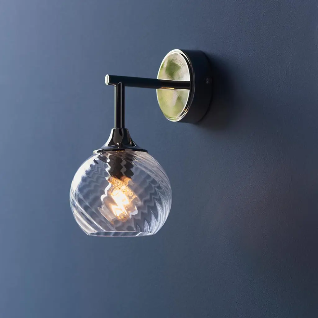 Allegra Wall Light in Bright Nickel