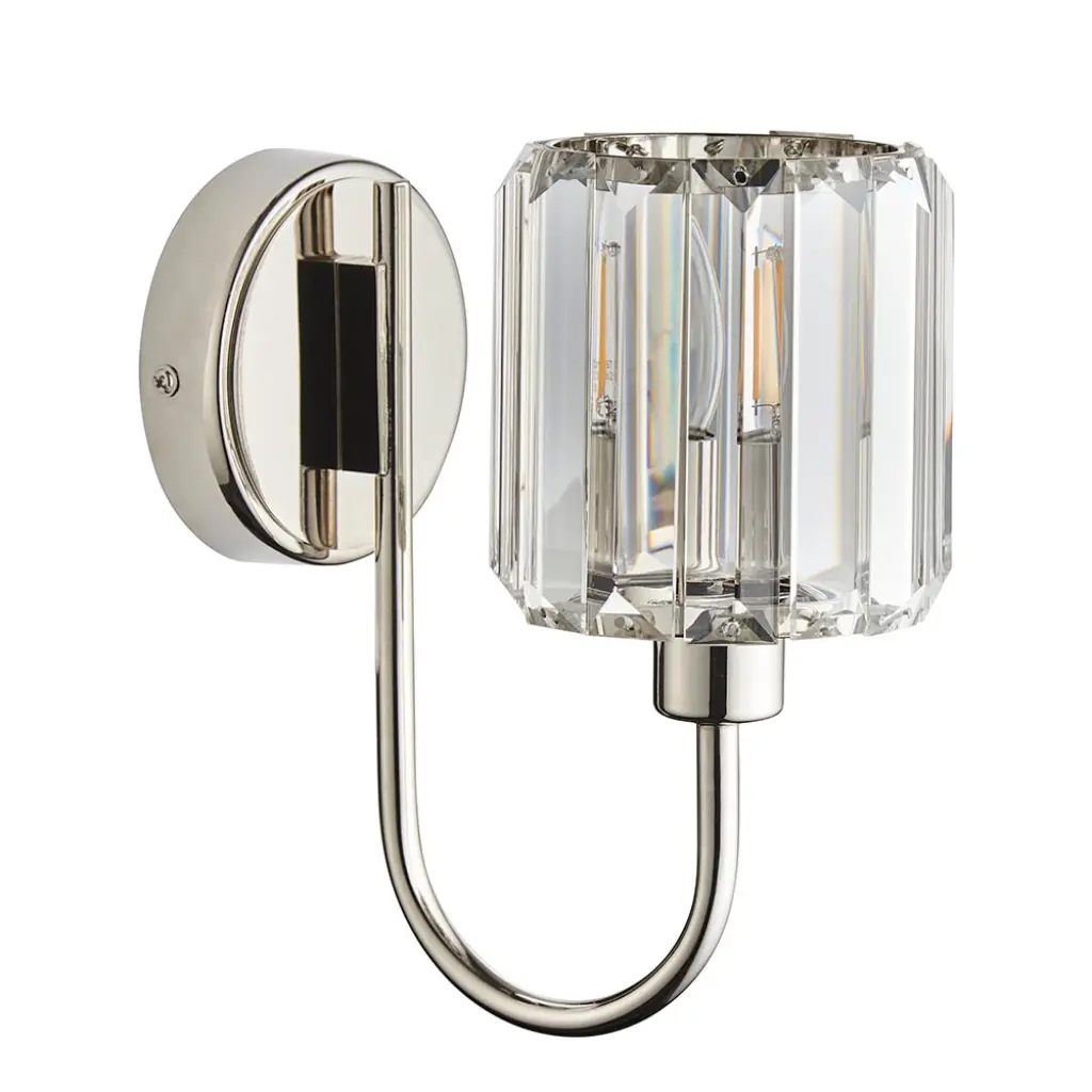 Berenice Wall Light in Bright Nickel