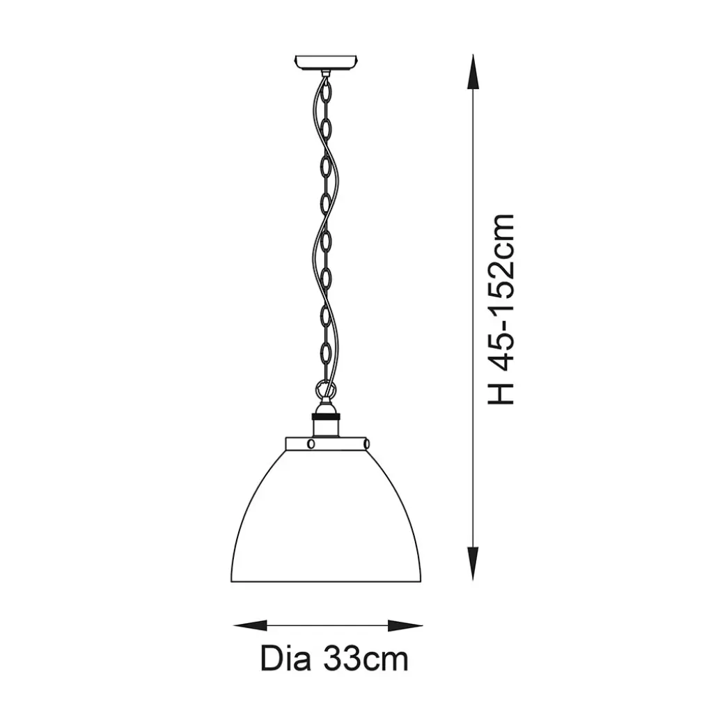 Hansen Grand Pendant in Brushed Silver
