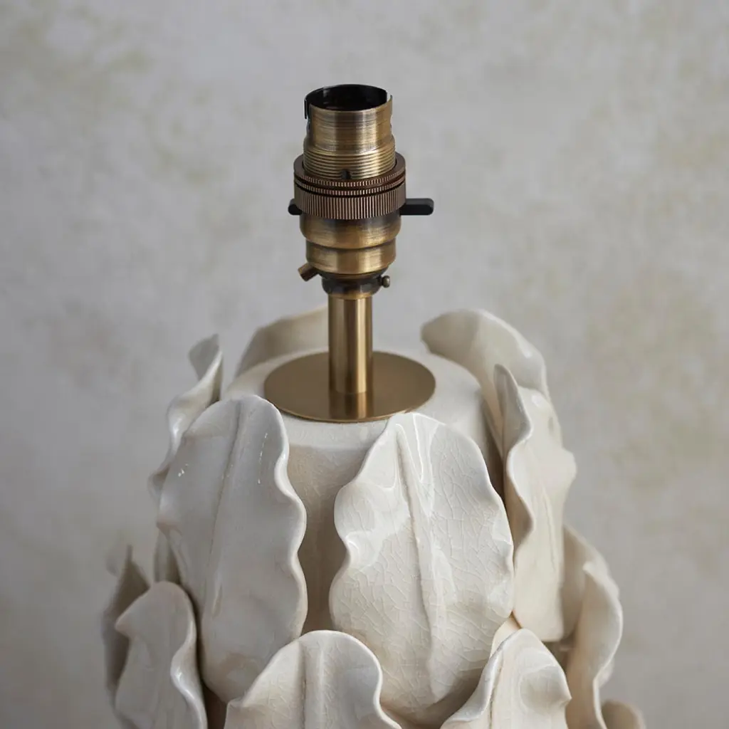 Layered Large Leaf Table Lamp Base Only