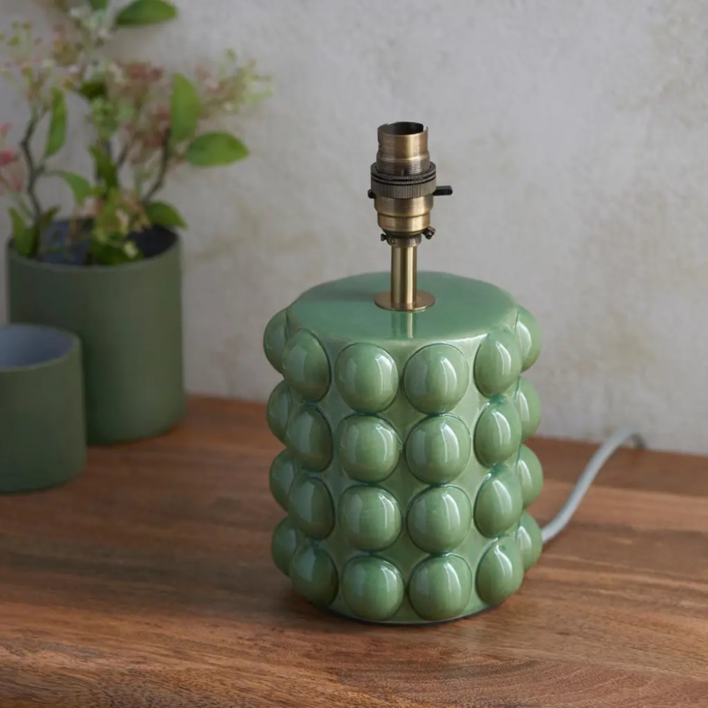 Bobble Green Table Lamp Base Only