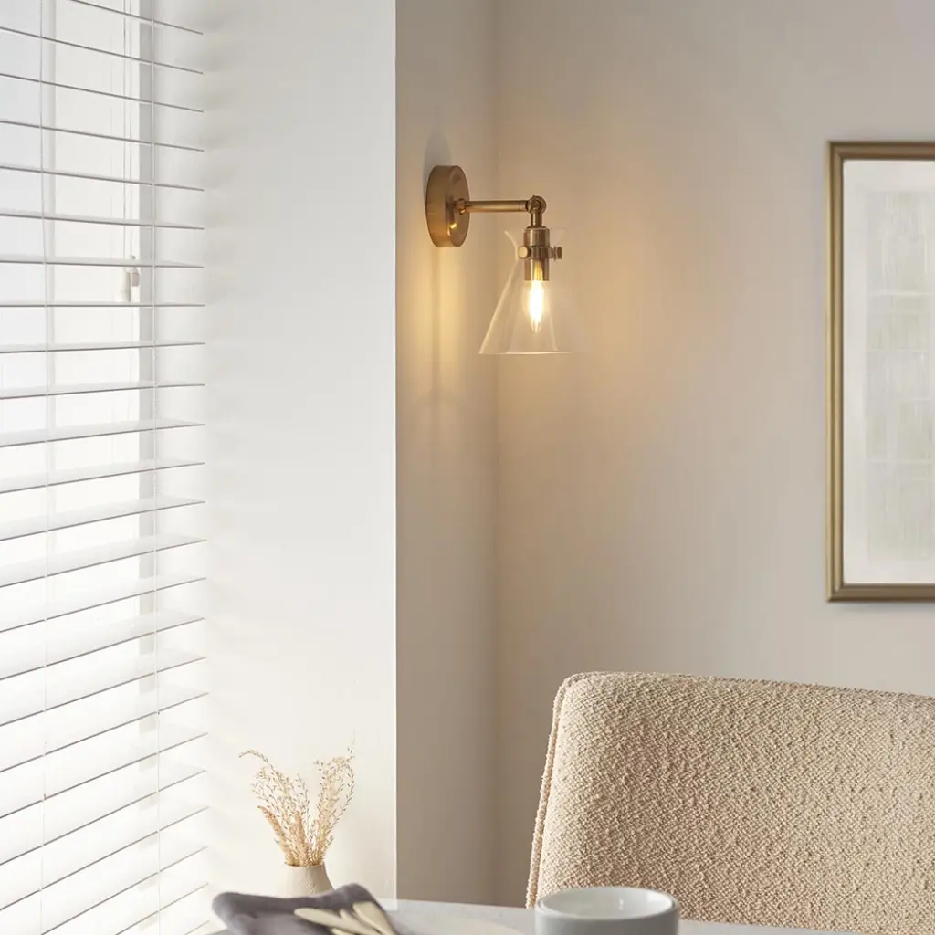 Harlow Brass Wall Light