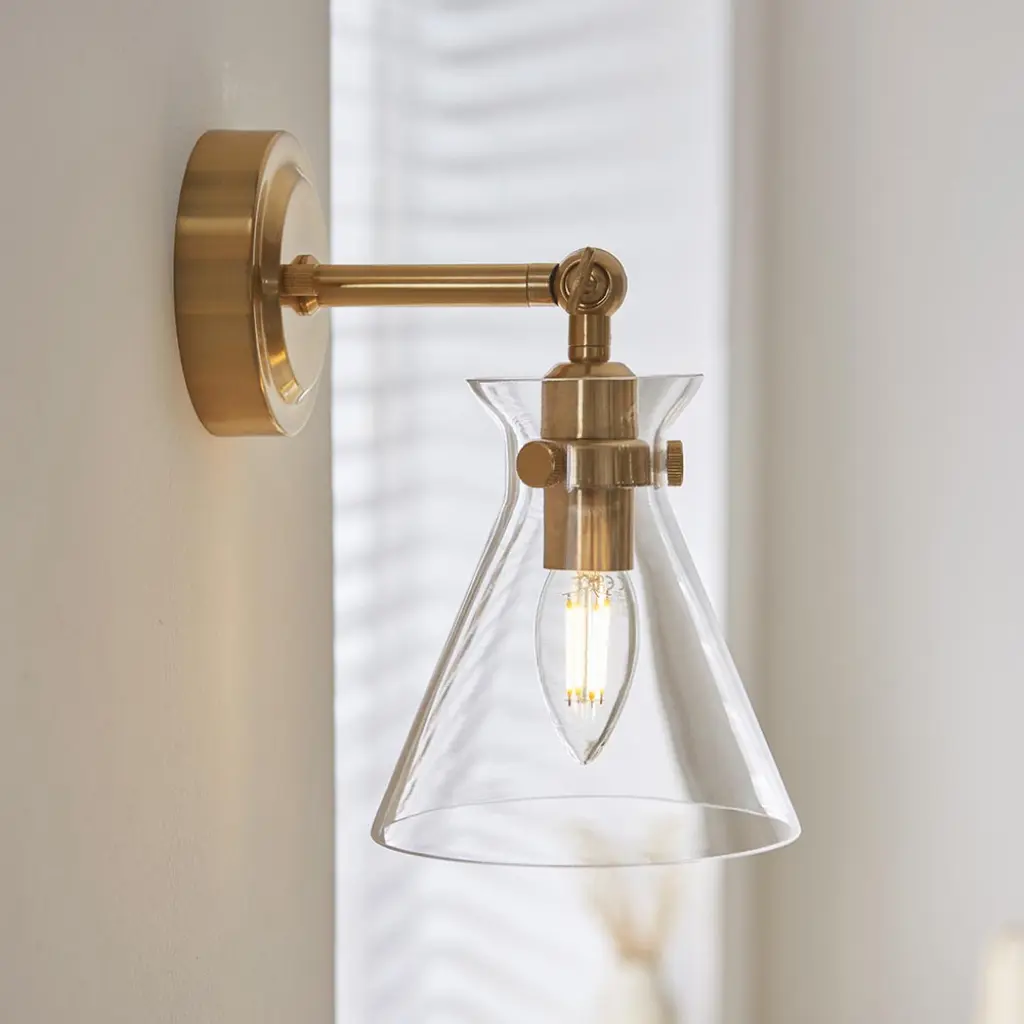 Harlow Brass Wall Light