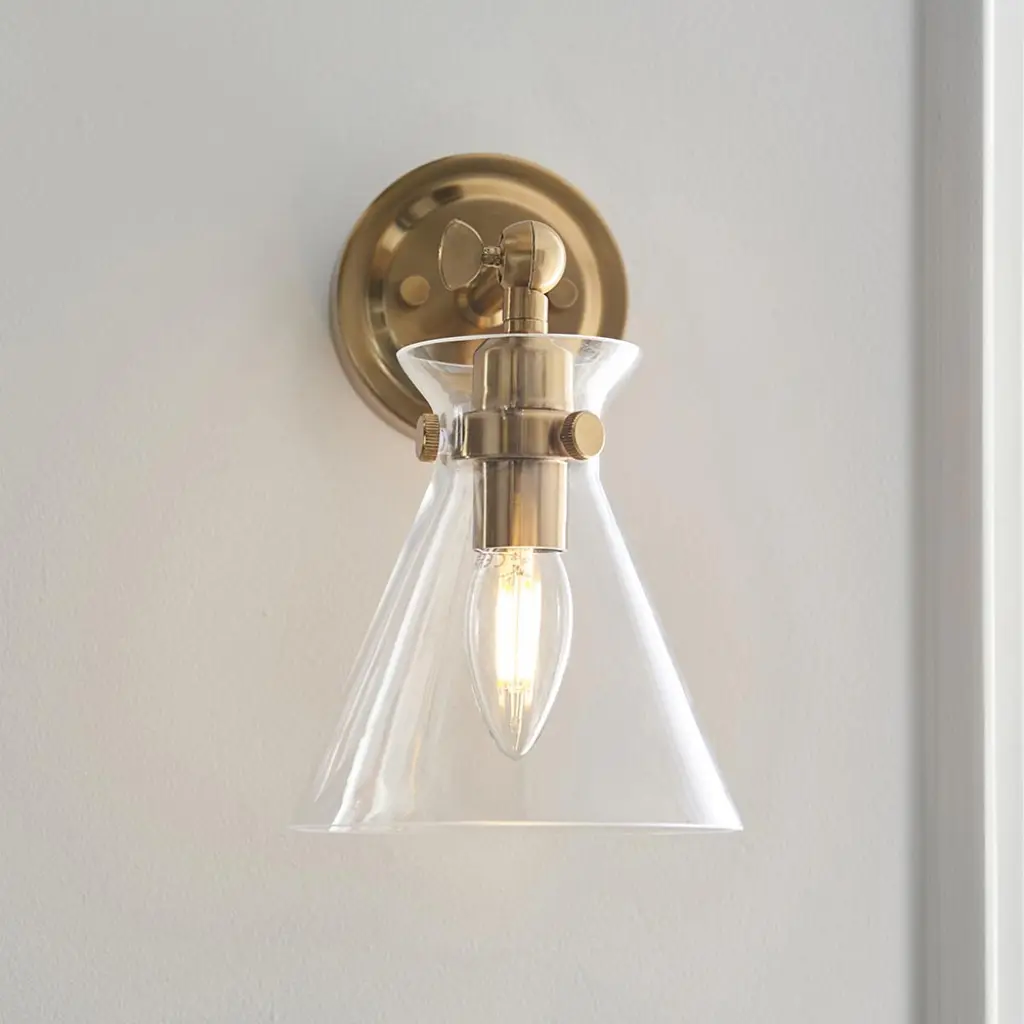 Harlow Brass Wall Light