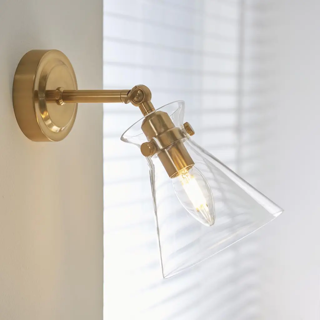 Harlow Brass Wall Light