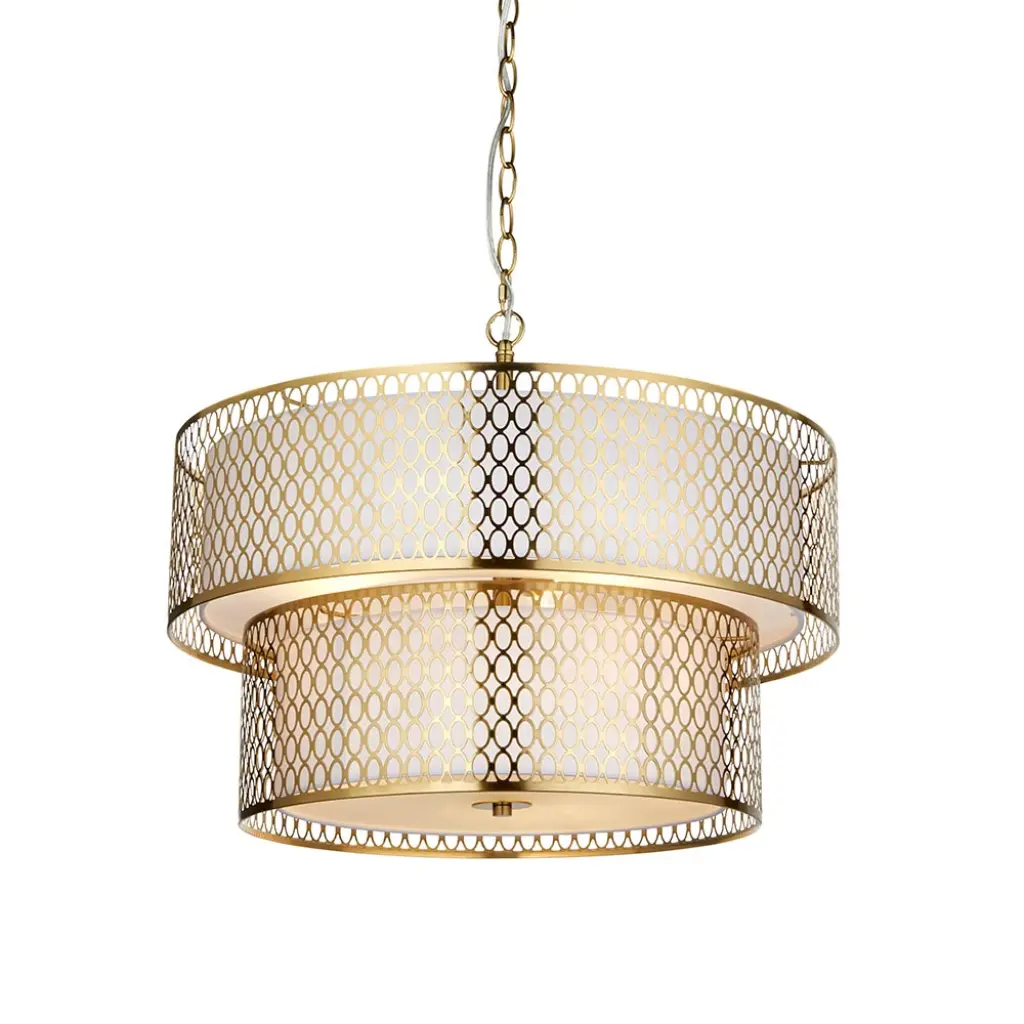 Cordero 6 Light Tiered Pendant in Gold Finish