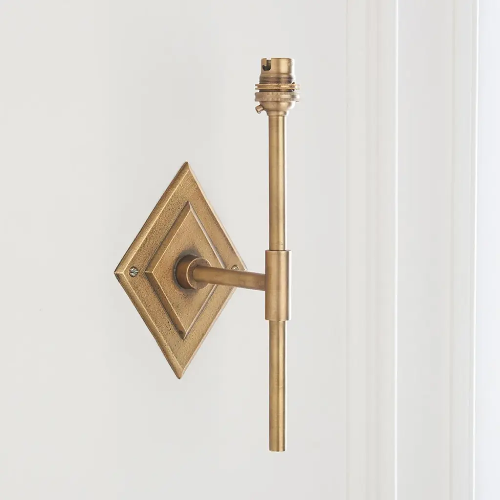 Diamond Brass Wall Bracket Only
