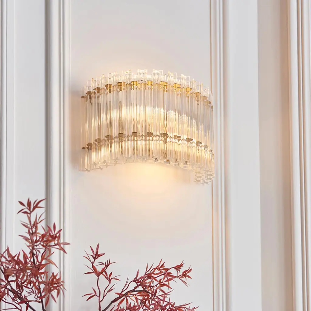 Brenda Aged Brass 2 Light Wall Fitting