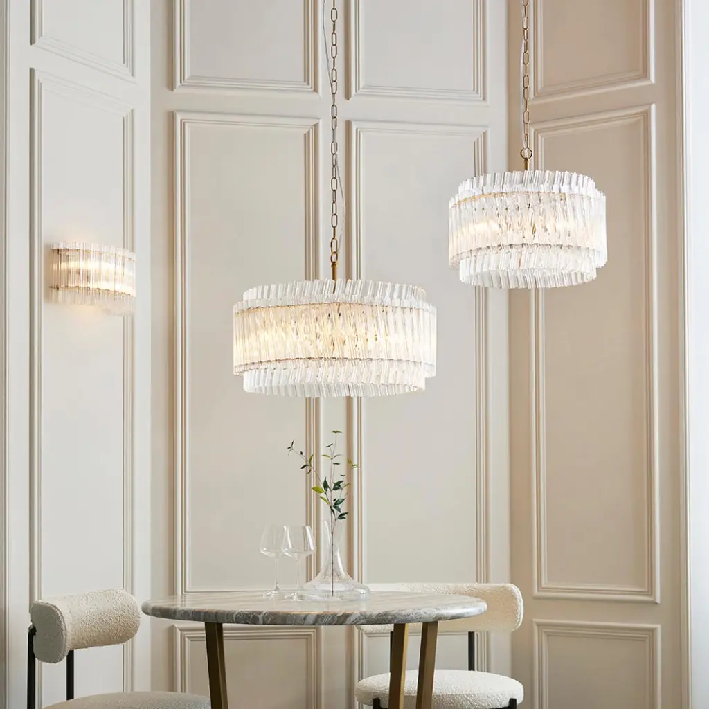 Brenda Aged Brass 2 Light Wall Fitting