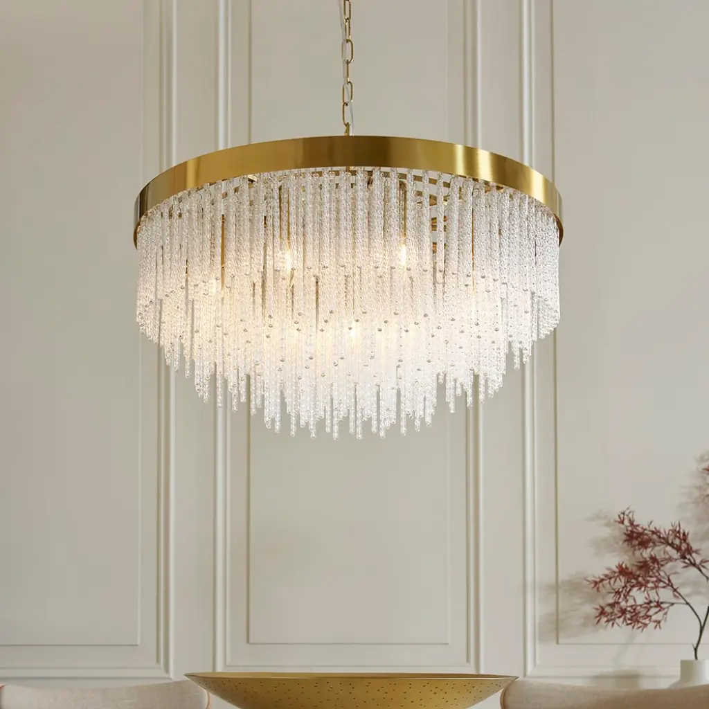 Anistoria 9 Light Brass Ceiling Pendant