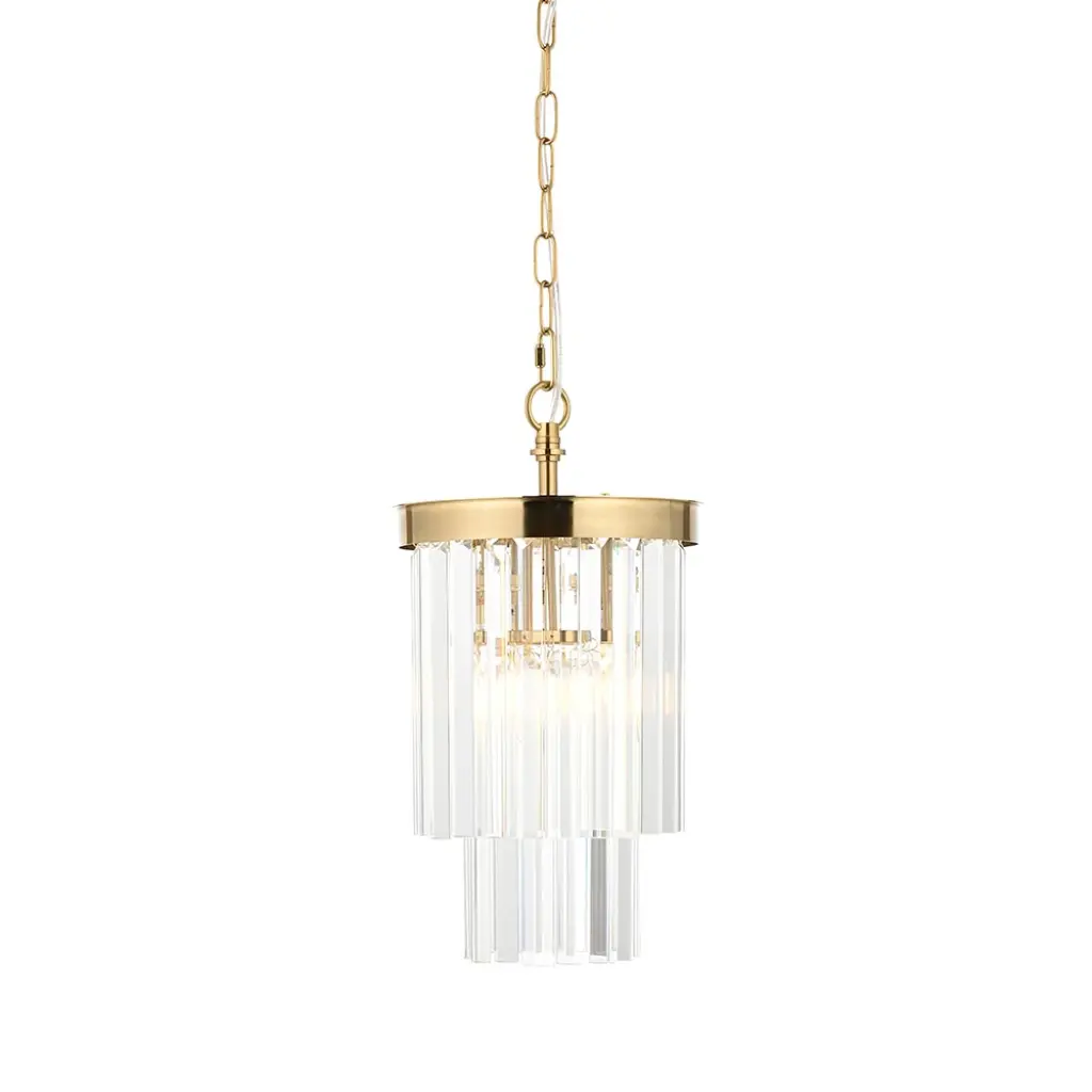 Conaston Single Pendant in Brass