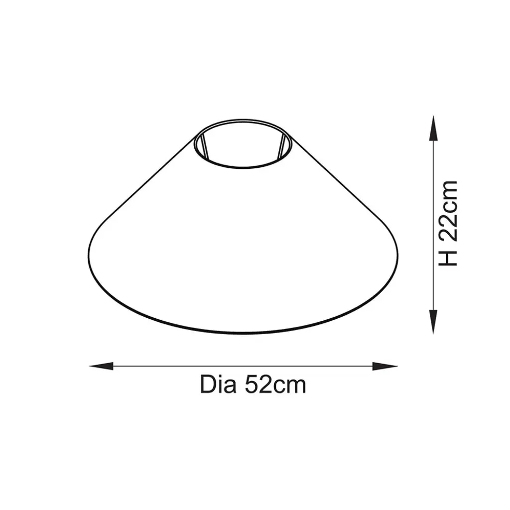 Avalon Natural Linen 520mm Shade