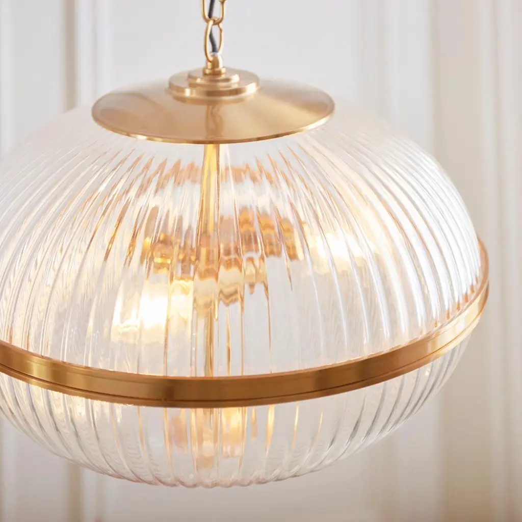 Somerset 3 Light Ceiling Pendant in Brass