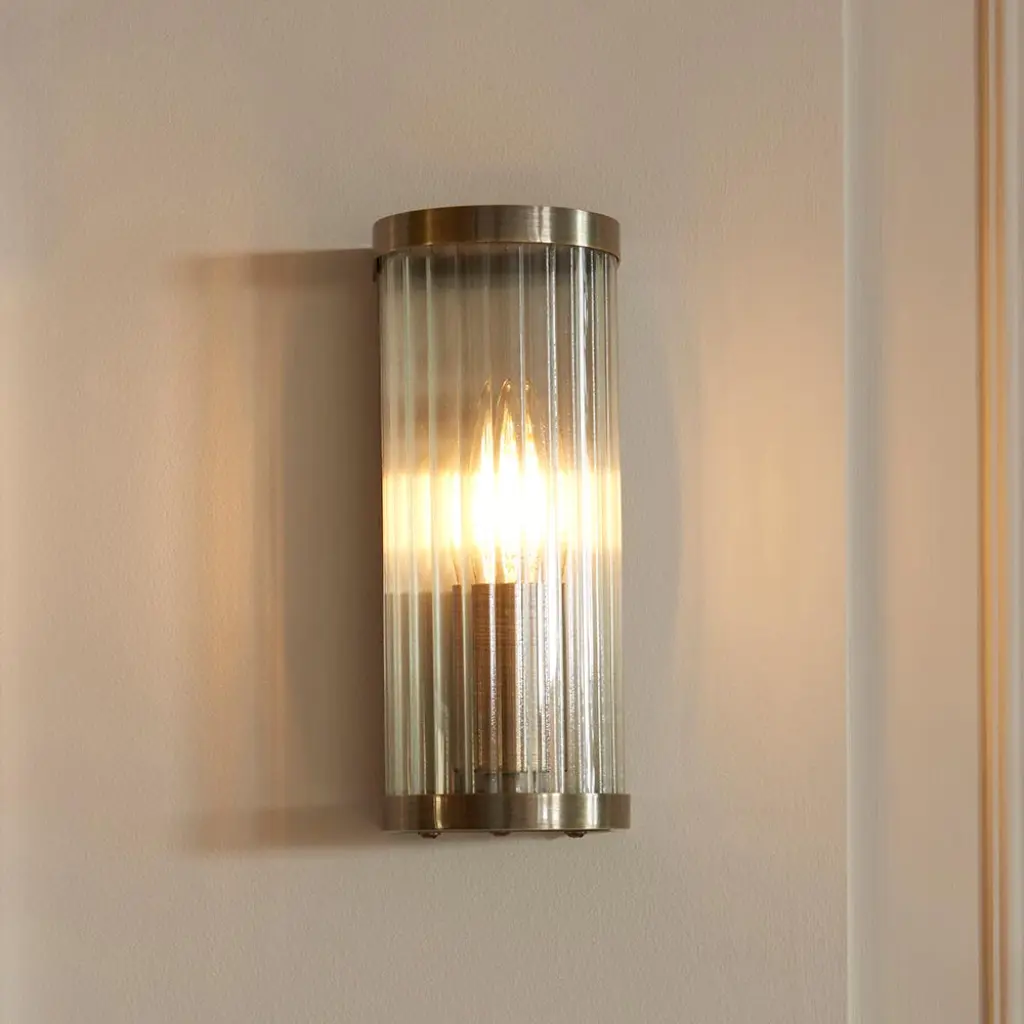 Ridgeton Single Antique Brass Wall Light