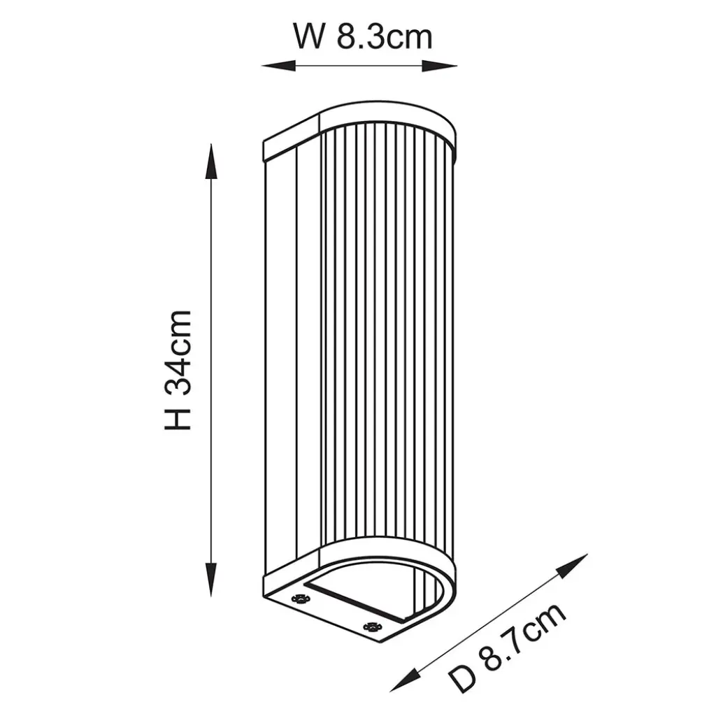 RidgetonDouble Antique Brass Wall Light