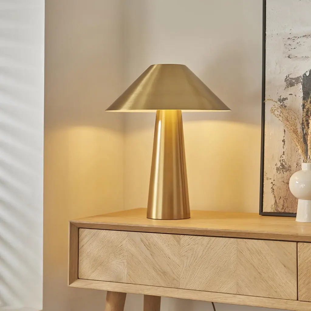 Isak Brushed Brass Table Lamp
