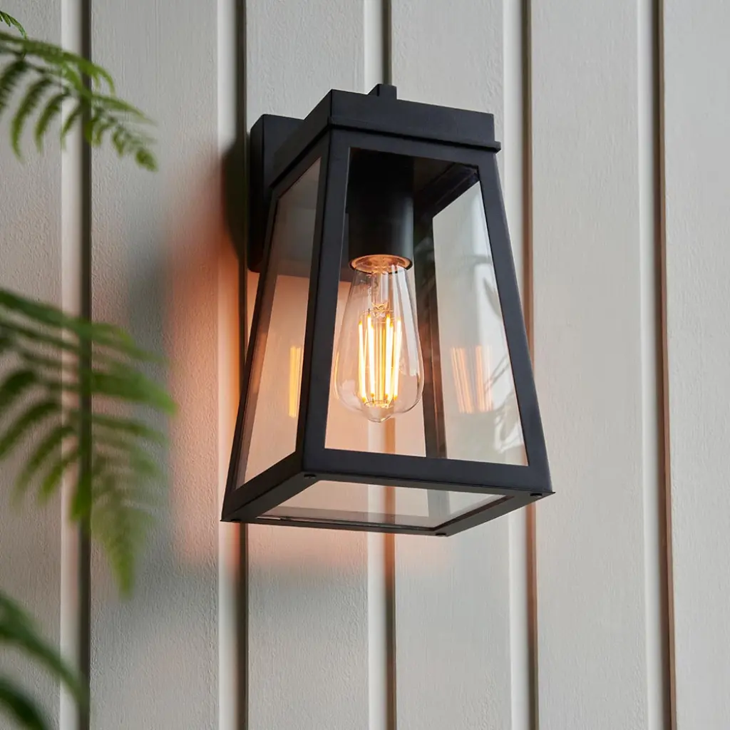 Lymington Outdoor Wall Lantern in Black IP44