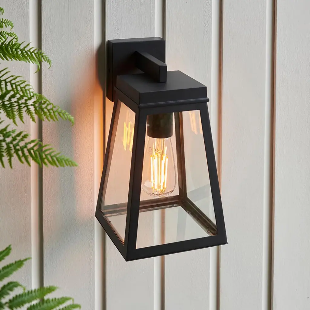 Lymington Outdoor Wall Lantern in Black IP44