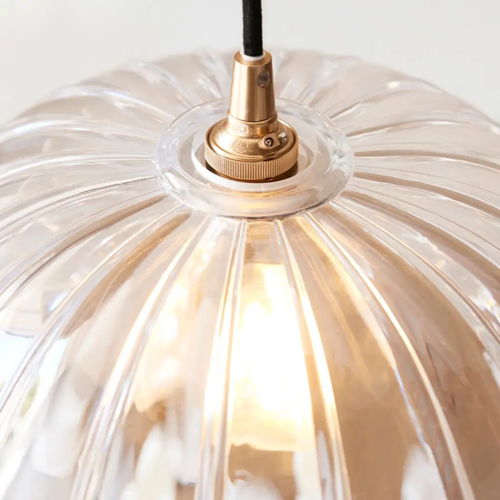 Camellia Easyfit Scalloped Glass Shade at 297mm