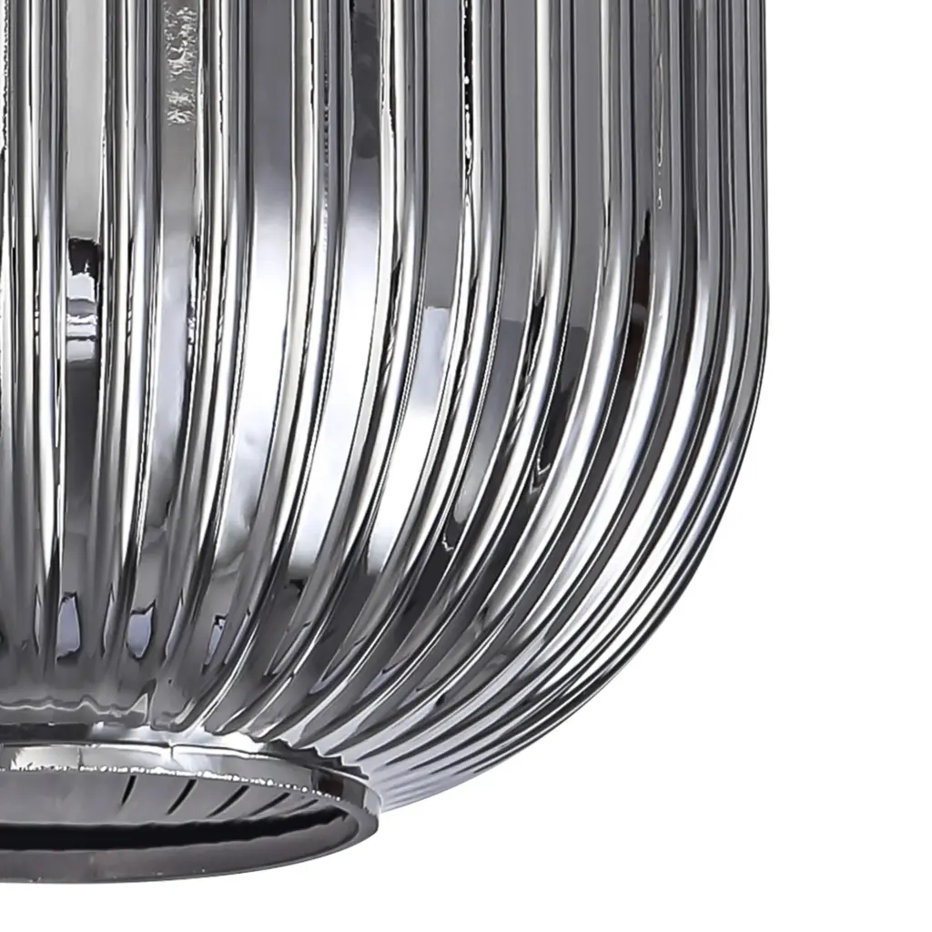 Meel 20cm Cylinder Smoked Glass Shade