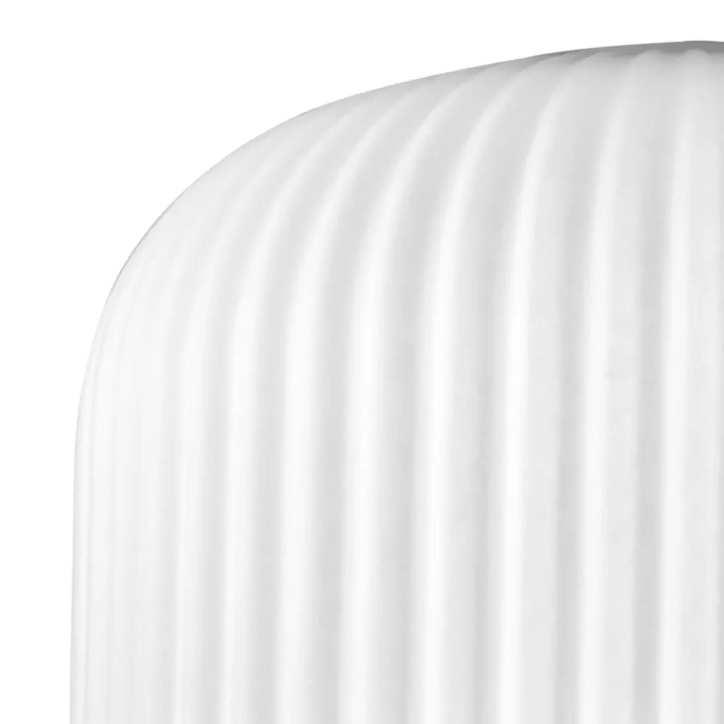 Meel 20cm Pumpkin Opal Ribbed Glass