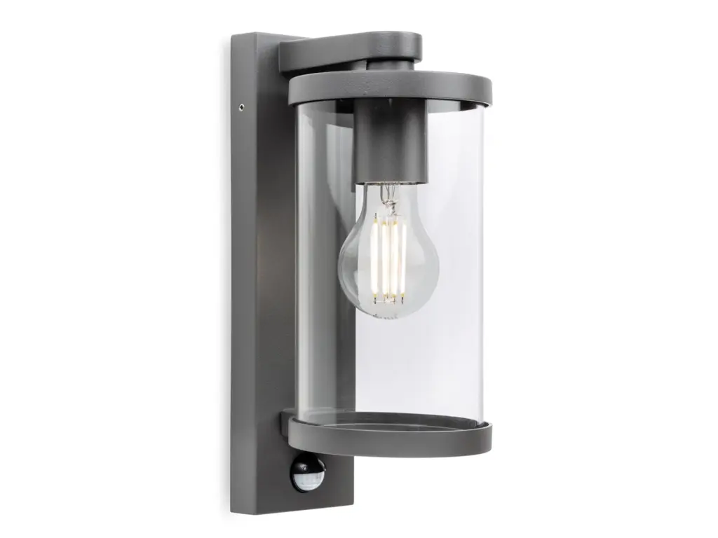 Harley Graphite Wall Lantern with PIR Sensor