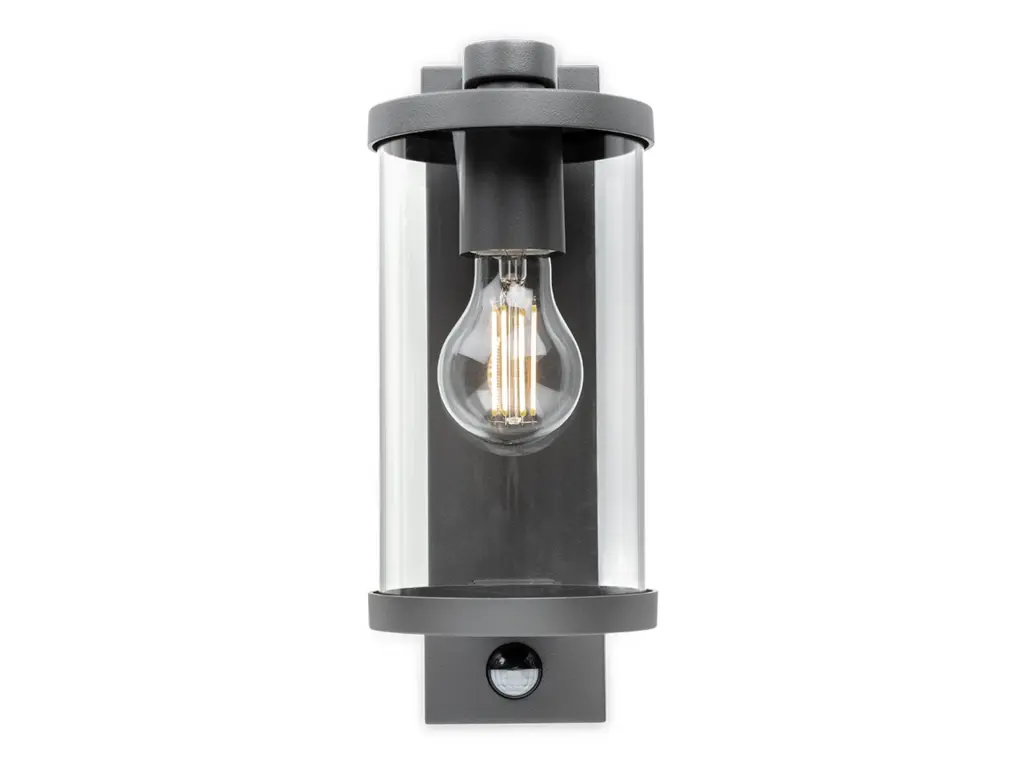 Harley Graphite Wall Lantern with PIR Sensor