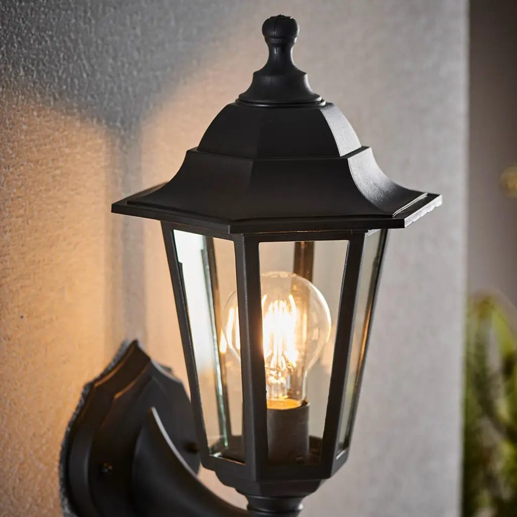 Bayswater Black Outdoor Wall Light IP44