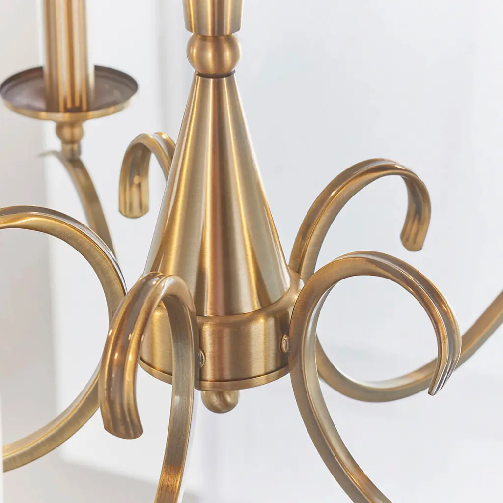 Kora 5-Light Antique Brass Fitting
