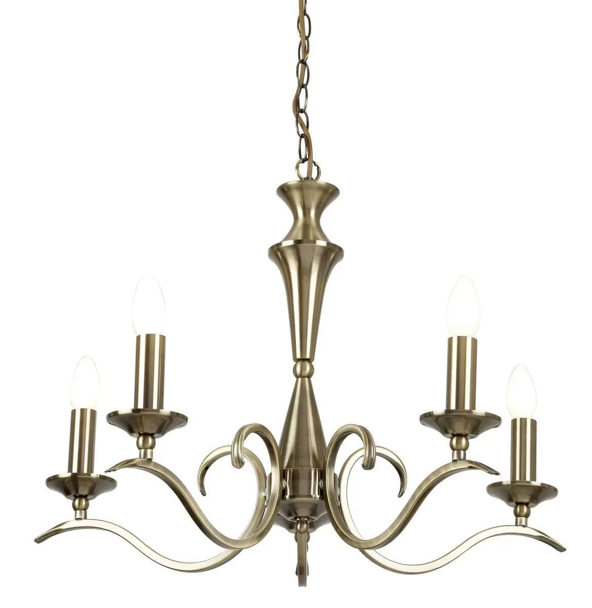 Kora 5-Light Antique Brass Fitting