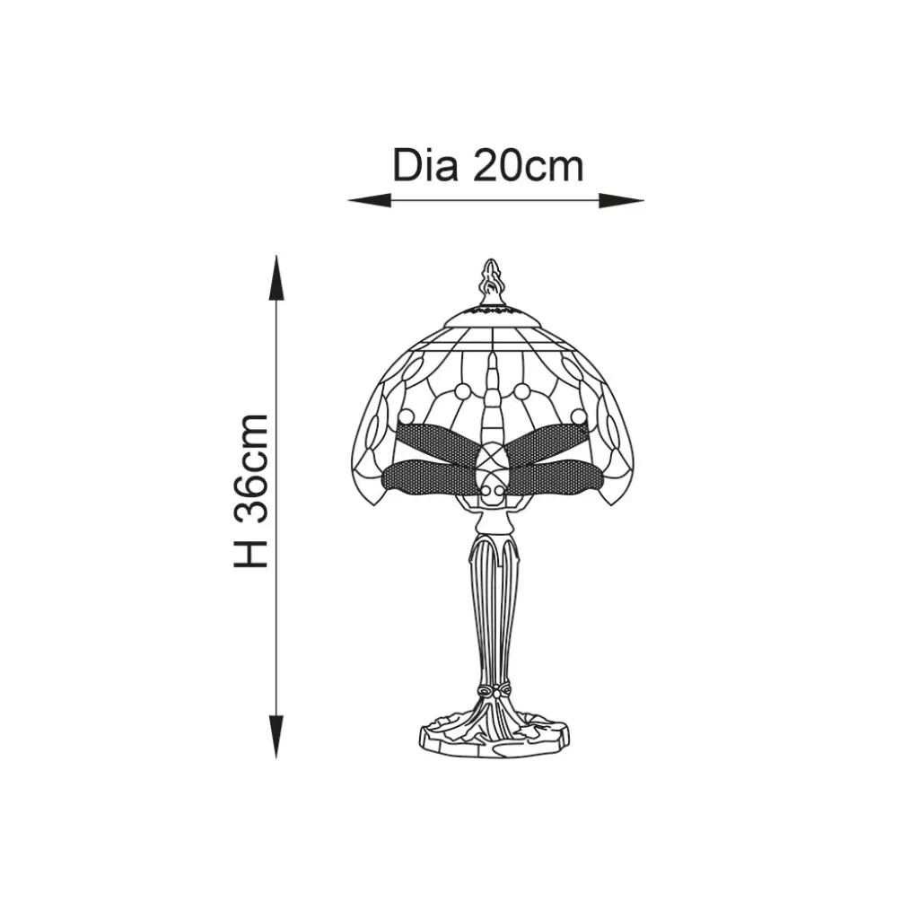 Dragonfly Blue Mini Table Lamp