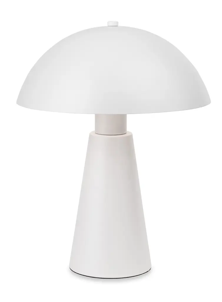 Crown Table Lamp in White Finish