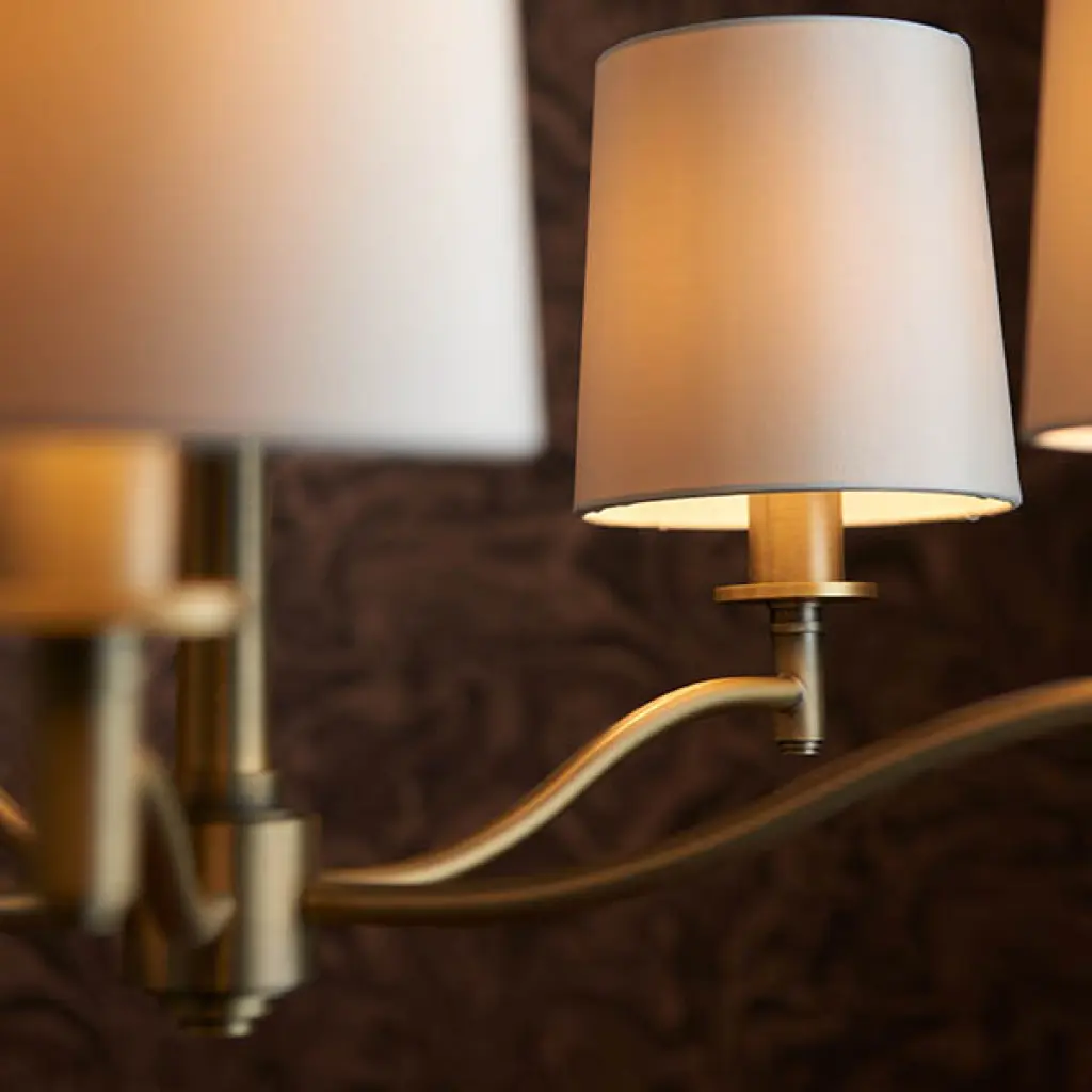Ortona 5 Light Antique Brass Pendant