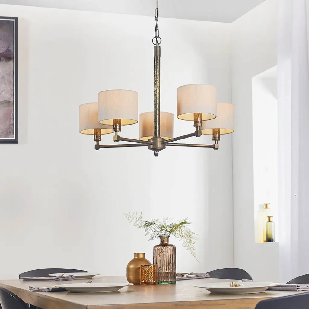 Indara 5 Light Bronze Pendant