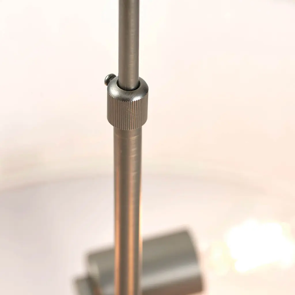 Hayfield 3 Light Bronze Pendant C/W Natural Shade
