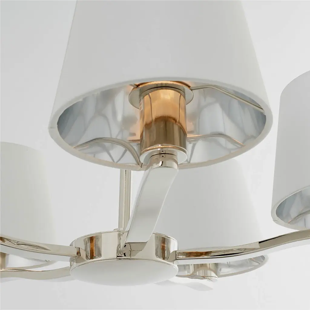 Harvey 5 Light Pendant in Nickel Finish