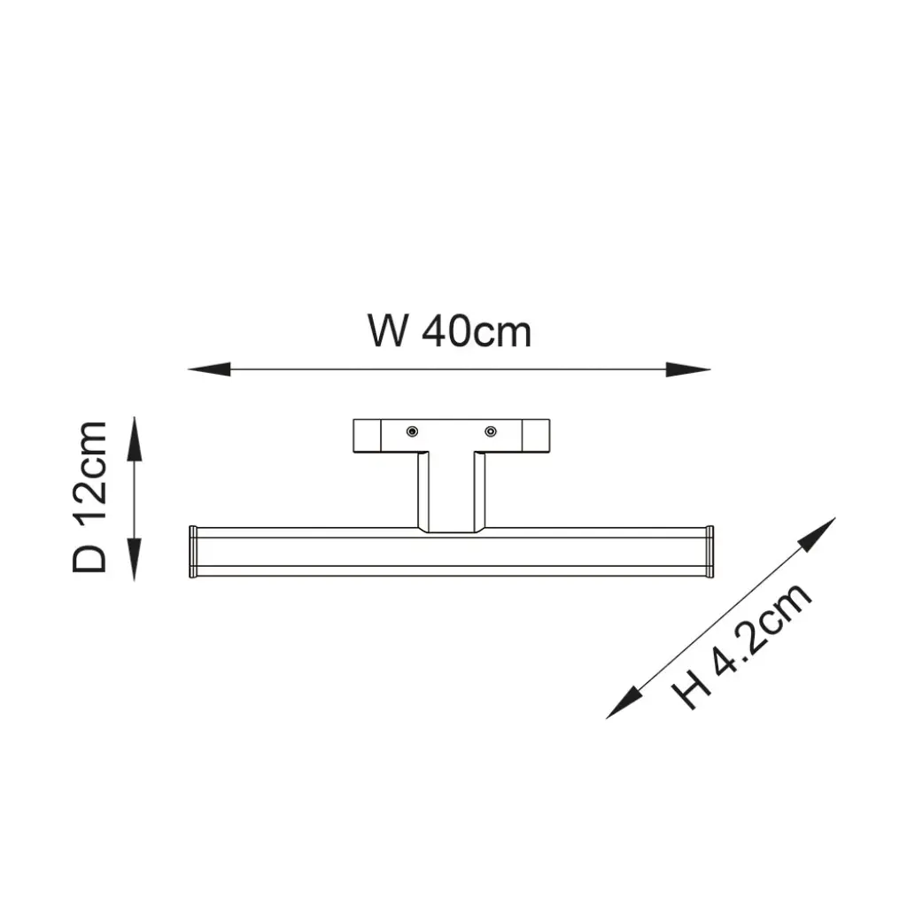 Axis Bathroom Wall Light in Chrome IP44