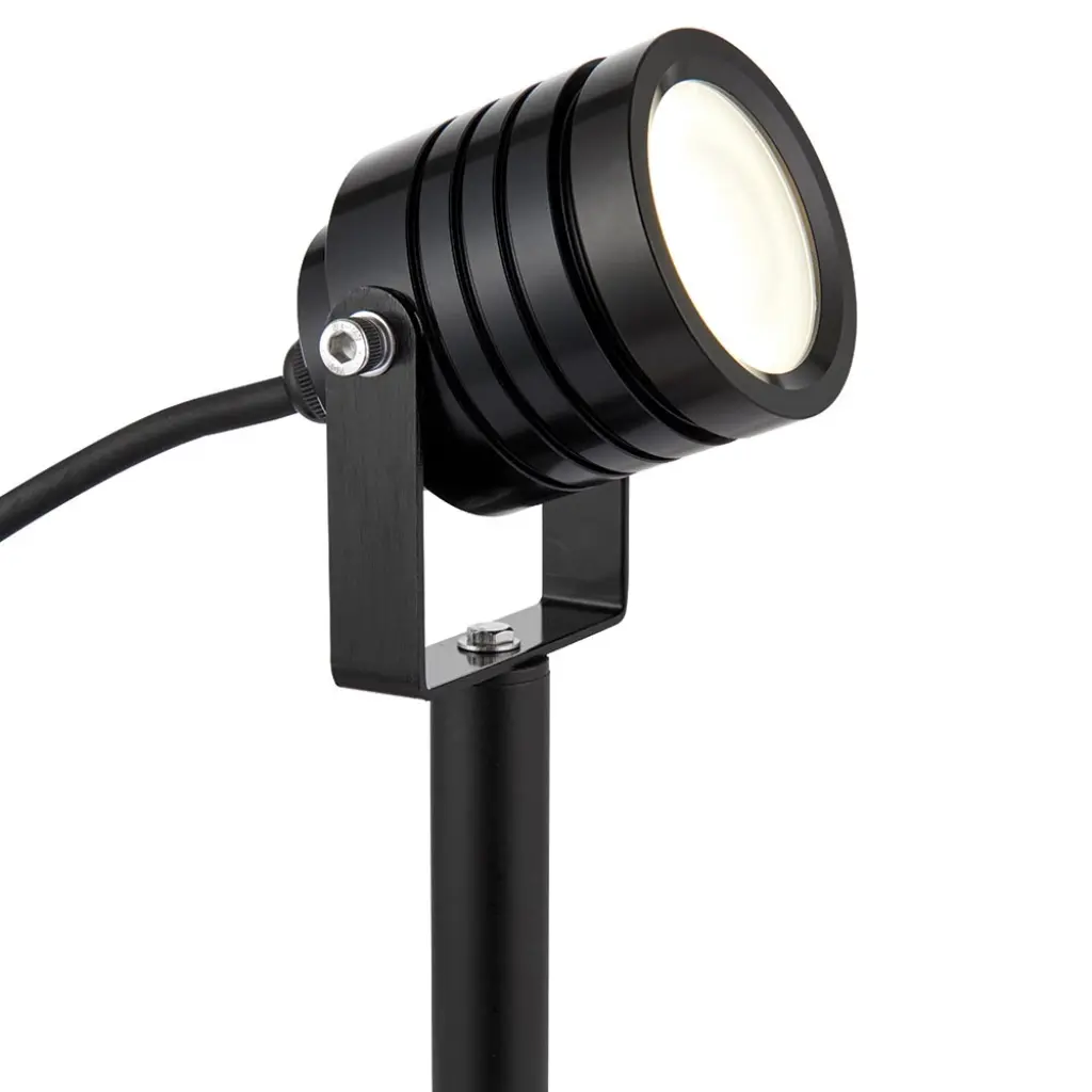 Luminatra 4W Cool White Spike Light in Black