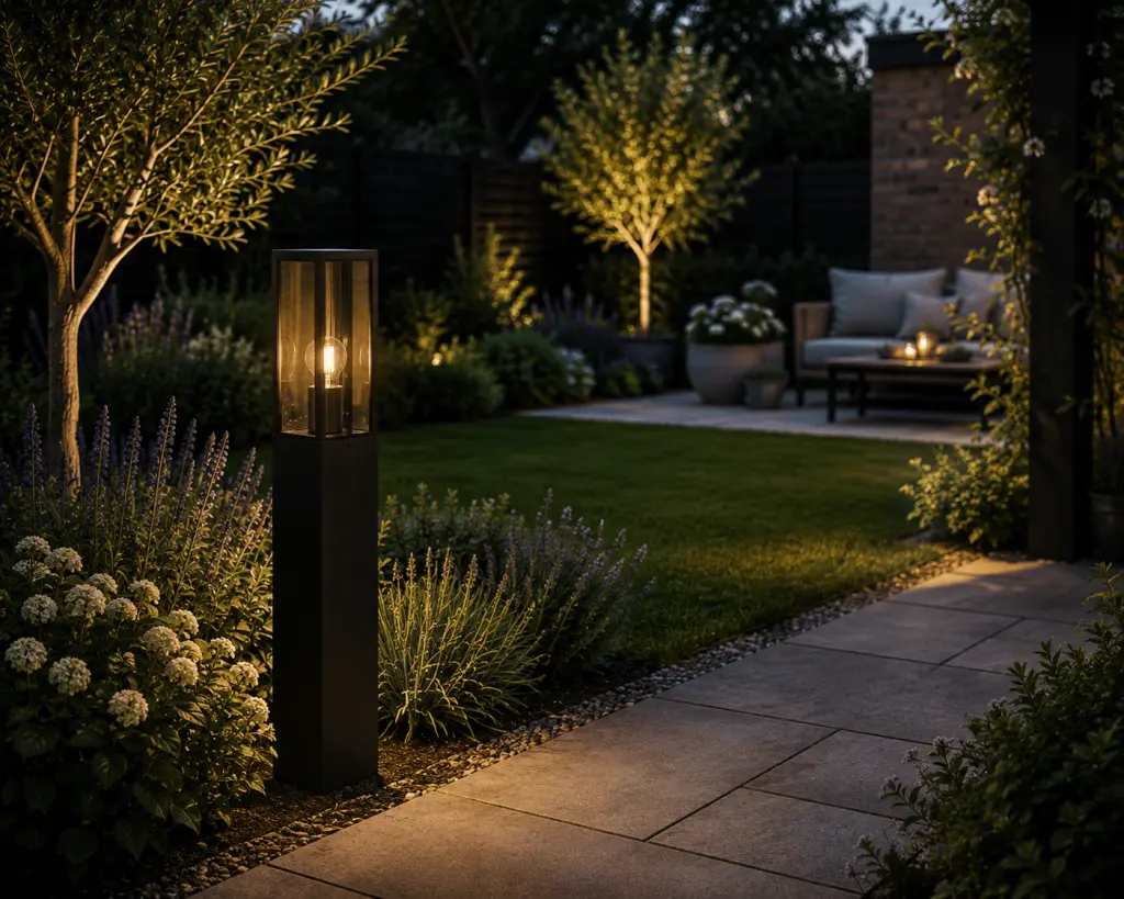 Parker 400mm Bollard in Black Finish
