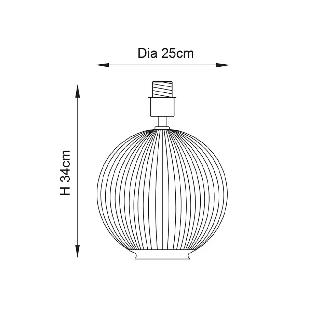 Jemma Clear Glass Table Lamp