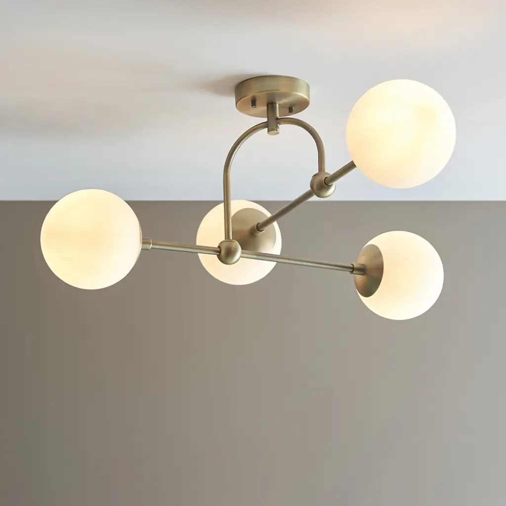 Opal 4 Light Semi Flush