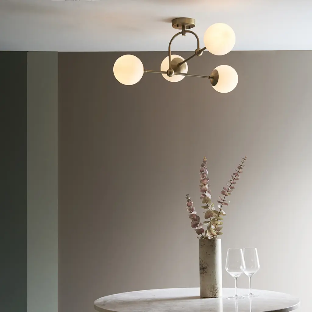 Opal 4 Light Semi Flush