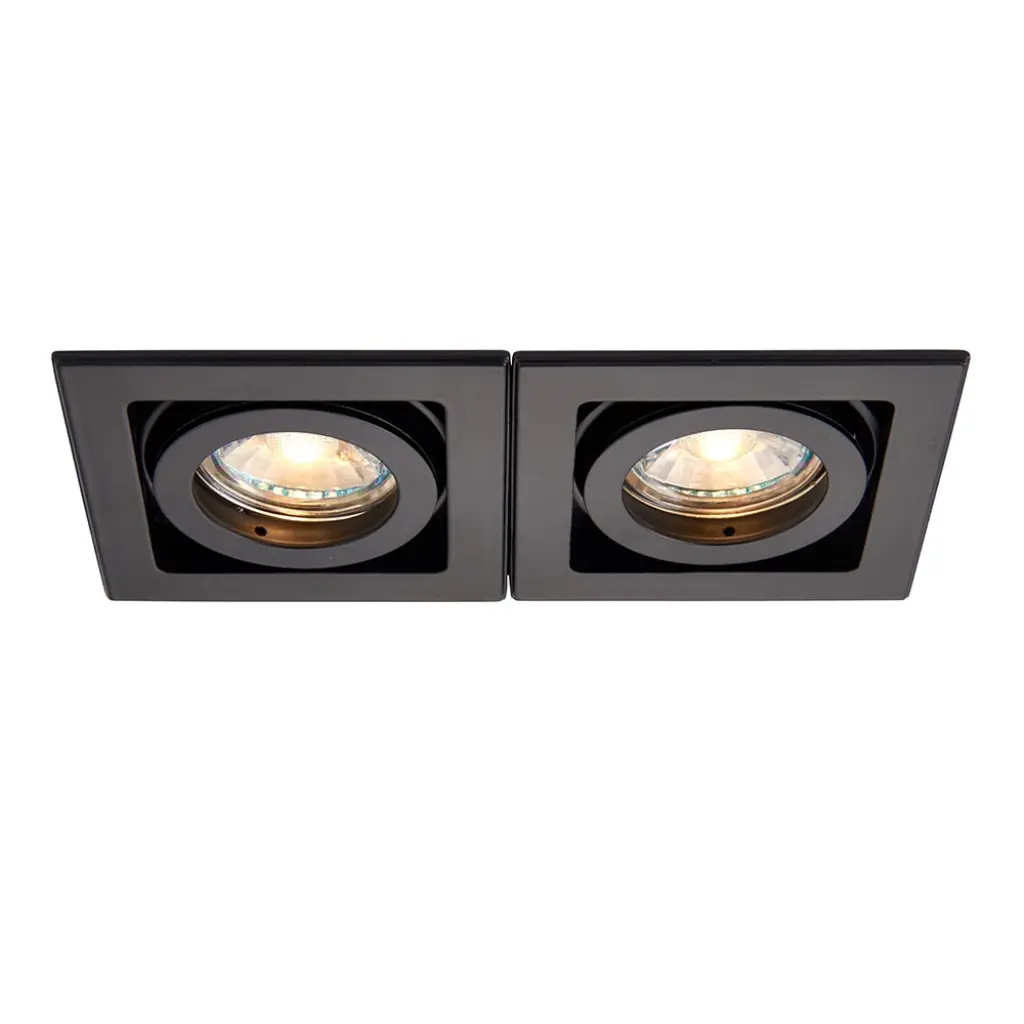 Double Xeno Downlight in Matt Black