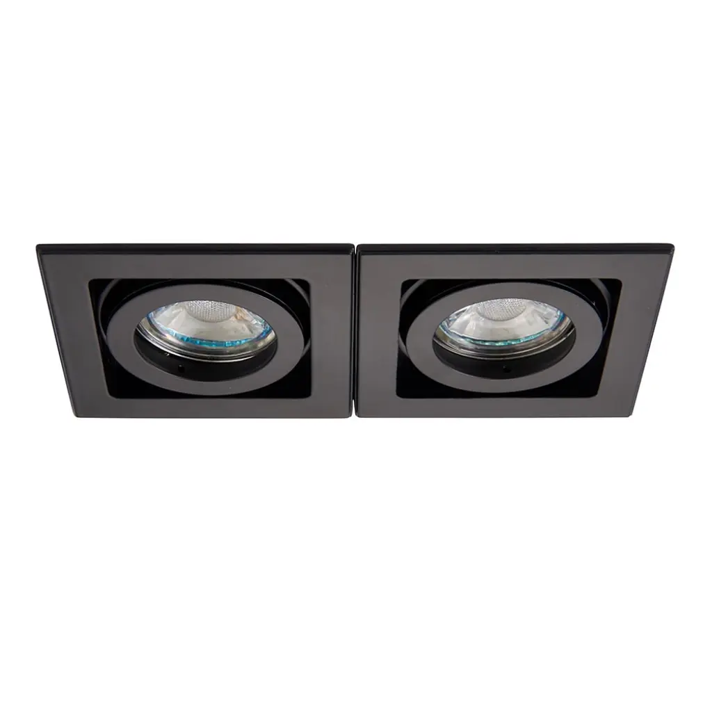 Double Xeno Downlight in Matt Black