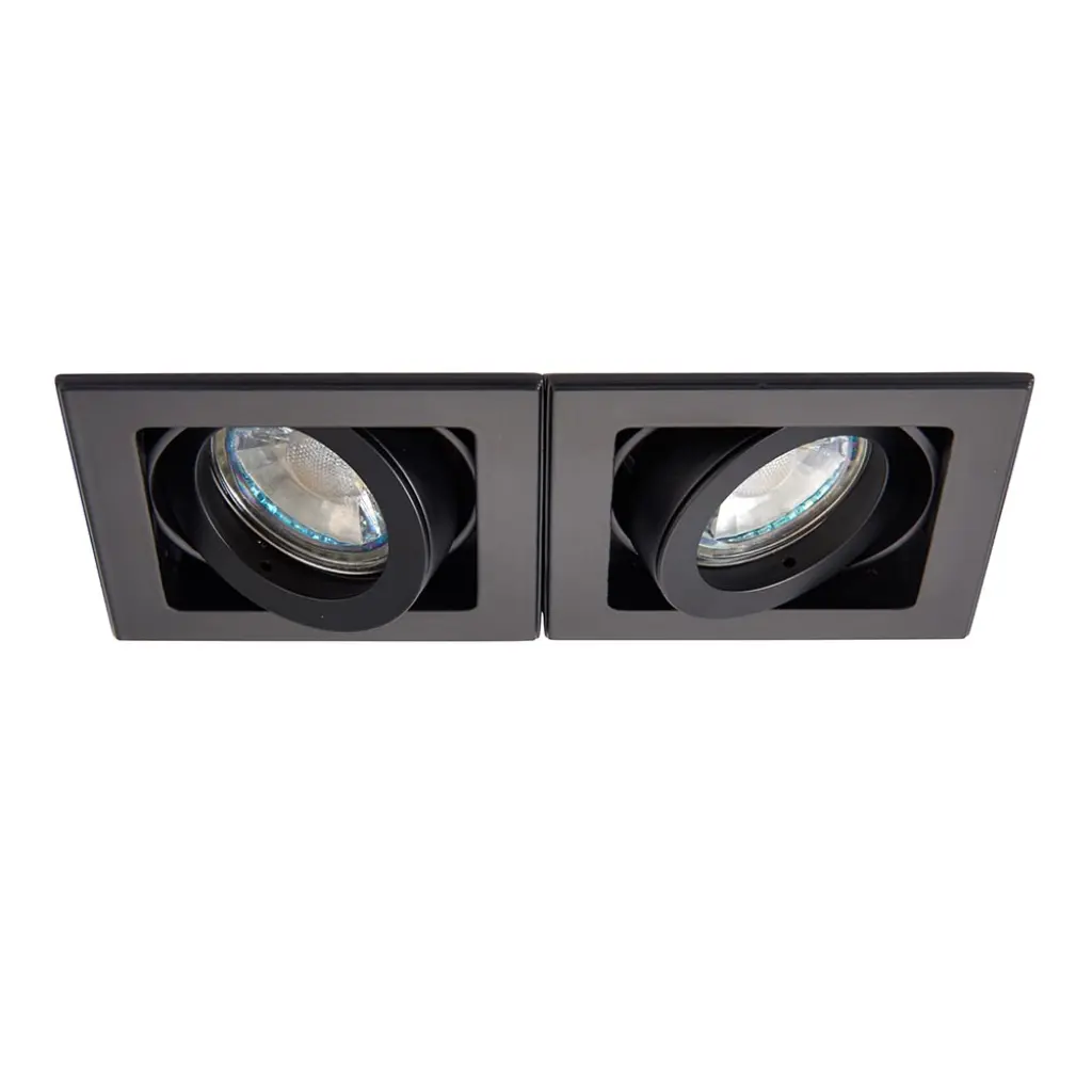 Double Xeno Downlight in Matt Black