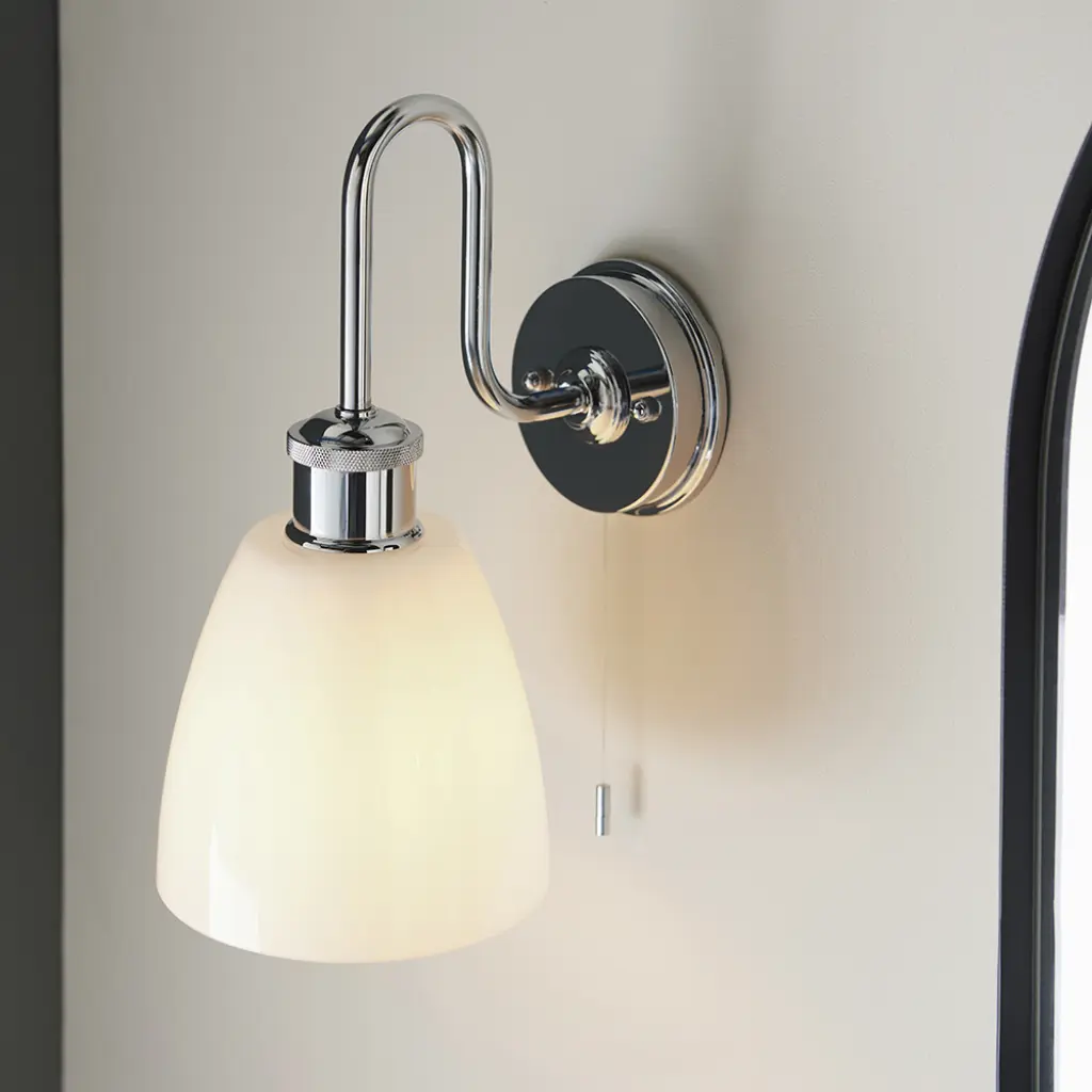 Piper Chrome Arch Wall Light