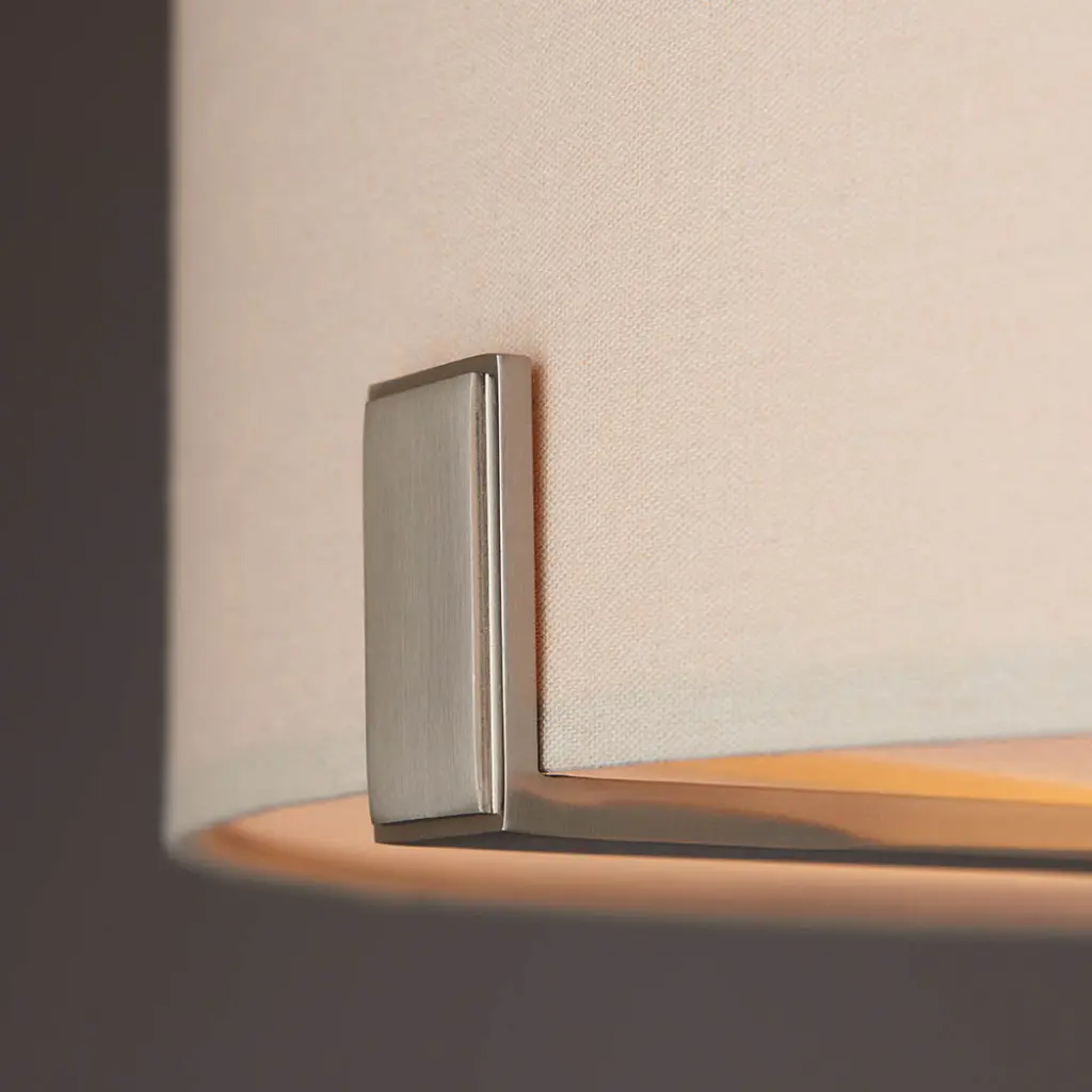Hayfield 3 Light Pendant in Satin Nickel C/W Shade