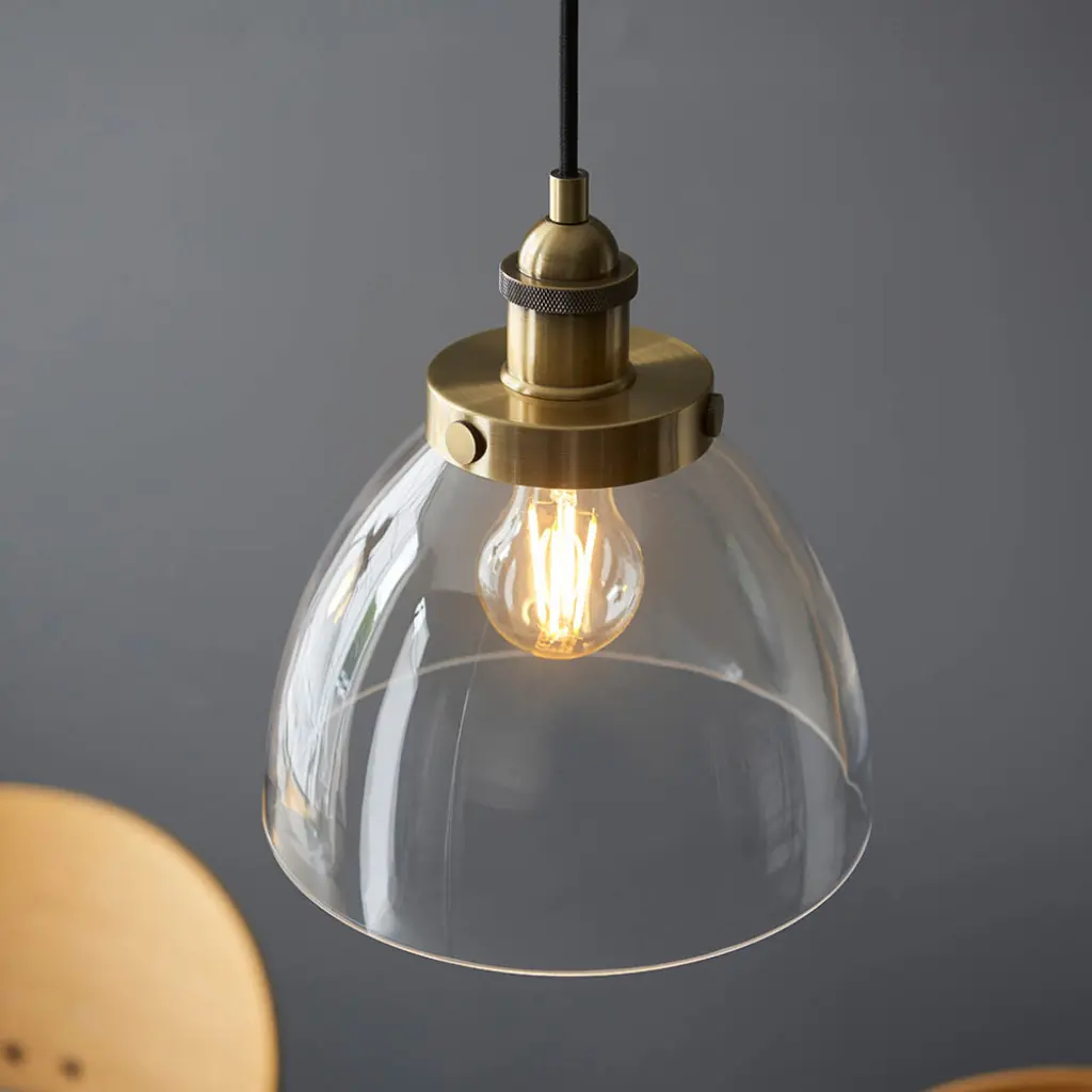 Hansen 3 Light Bar Pendant in Antique Brass