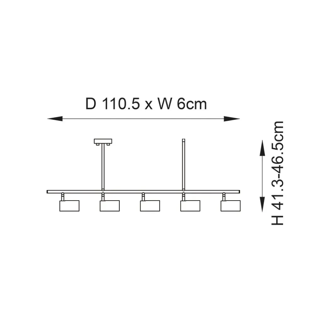 Rez 5 Light Spotlight Bar